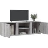 vidaXL Tv-meubel 120x34x37 cm bewerkt hout grijs sonoma eikenkleurig