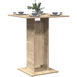 vidaXL Bistrotafel 60x60x75 cm bewerkt hout sonoma eikenkleurig