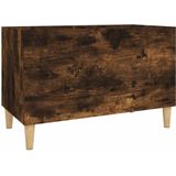 vidaXL Platenkast 74,5x38x48 cm bewerkt hout gerookt eikenkleurig