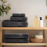 vidaXL Handdoeken SOLUND 10 st 600 g/m² 100x200 cm antracietkleur