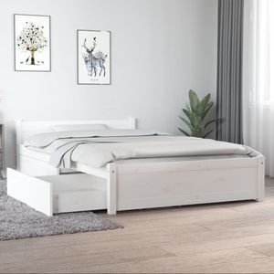 vidaXL-Bedframe-met-lades-wit-120x190-cm-4FT-Small-Double