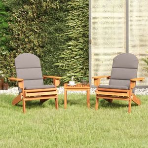 vidaXL 3-delige Loungeset Adirondack massief acaciahout