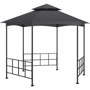 vidaXL - Prieel - met - zijwanden - 3,1x2,7 - m - antracietkleurig