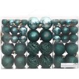 vidaXL Kerstballen 100 st 3/4/6 cm groen