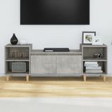 vidaXL Tv-meubel 160x35x55 cm bewerkt hout betongrijs