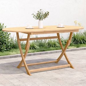 vidaXL Tuintafel inklapbaar 160x85x75 cm massief acaciahout