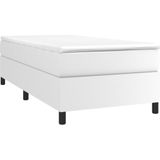 vidaXL-Boxspringframe-kunstleer-wit-80x200-cm