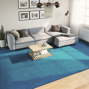 vidaXL Vloerkleed OVIEDO laagpolig 300x400 cm turquoise