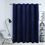 vidaXL-Gordijn-verduisterend-met-ringen-290x245-cm-fluweel-blauw