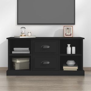 vidaXL-Tv-meubel-99,5x35,5x48-cm-bewerkt-hout-zwart