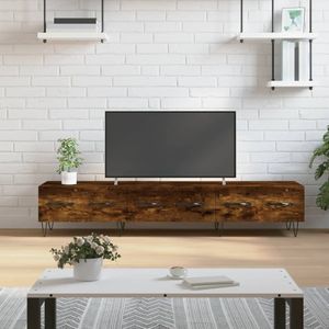 VidaXL Tv-meubel 150x36x30 cm - Bewerkt Hout - Gerookt Eikenkleurig