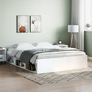 vidaXL Bedframe wit 150x200 cm King Size