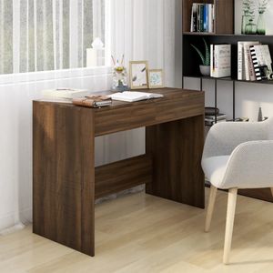 vidaXL Bureau 101x50x76,5 cm spaanplaat bruin eikenkleur