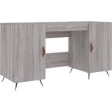 VidaXL Bureau 140x50x75 cm Bewerkt Hout Grijs Sonoma Eiken