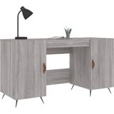 VidaXL Bureau 140x50x75 cm Bewerkt Hout Grijs Sonoma Eiken