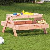 vidaXL Picknicktafel voor kinderen 88x97x52 cm massief douglashout