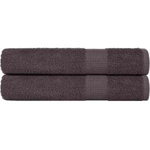 vidaXL Saunahanddoeken 2 st 80x200 cm 360 g/m² 100% katoen antraciet