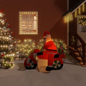 vidaXL Kerstman opblaasbaar LED 156 cm