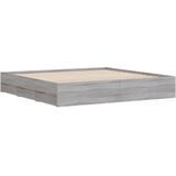 vidaXL Bedframe met lades bewerkt hout grijs sonoma eiken 180x200 cm