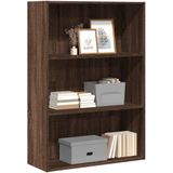 vidaXL Boekenkast 80x30x114 cm bewerkt hout bruin eikenkleurig