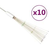 vidaXL 10 st Kerstverlichting vuurwerk 1400 LED's 20 cm meerkleurig