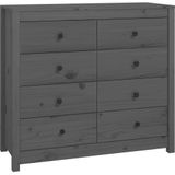 vidaXL-Dressoir-100x40x90-cm-massief-grenenhout-grijs