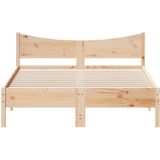 vidaXL Bedframe massief grenenhout 135x190 cm