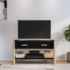 vidaXL-Tv-meubel-82x38x45-cm-bewerkt-hout-zwart