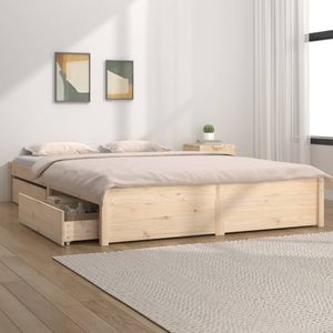 VidaXL Bedframe met Lades 150x200 cm - 5FT King Size