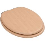 vidaXL Toiletbril met soft-close deksel bamboe MDF