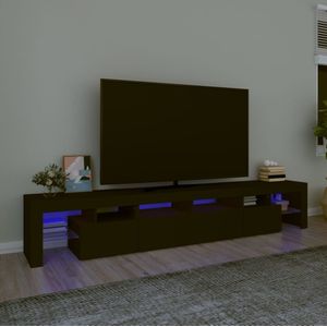 vidaXL Tv-meubel met LED-verlichting 230x36,5x40 cm zwart