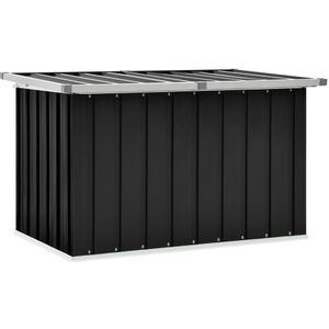 VidaXL Tuinbox 109x67x65 cm Antraciet - Ruime opbergbox voor buiten