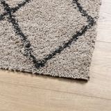 vidaXL-Vloerkleed-shaggy-hoogpolig-modern-200x200cm-beige-en-antraciet