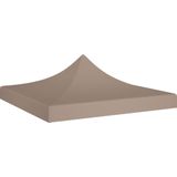 VidaXL Partytentdak 270 g/m² 3x3 m Taupe - Duurzaam en stijlvol partytentdak