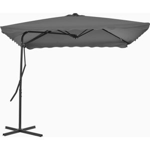 VidaXL Parasol Stalen Paal 250x250 cm Antraciet