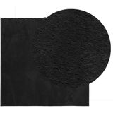 vidaXL-Vloerkleed-HUARTE-laagpolig-zacht-wasbaar-160x160-cm-zwart