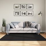 vidaXL-Vloerkleed-HUARTE-laagpolig-zacht-wasbaar-160x160-cm-zwart