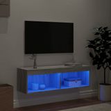 vidaXL Tv-meubel met LED-verlichting 100x30x30 cm grijs sonoma eiken