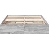 vidaXL Bedframe met lades bewerkt hout grijs sonoma eiken 160x200 cm