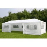 HI Partytent Met Zijwanden 3x9 M Wit - Stijlvolle en Ruime Feesttent