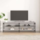 VidaXL Tv-meubel 160x30x50 cm - Bewerkt Hout - Grijs Sonoma Eikenkleurig