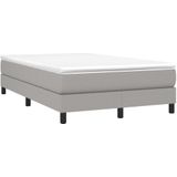 vidaXL-Boxspring-met-matras-stof-lichtgrijs-120x200-cm