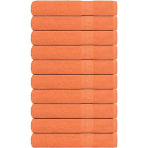 vidaXL Saunahanddoeken 10 st 80x200 cm 360 g/m² 100% katoen oranje