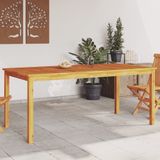 vidaXL Tuintafel 180x90x75 cm massief acaciahout