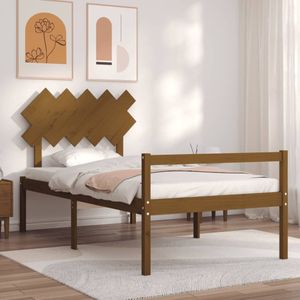 VidaXL Bedframe Massief Hout Honingbruin 100x200 cm