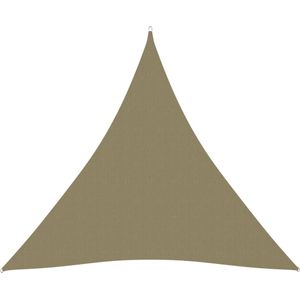 vidaXL Zonnescherm driehoekig 4,5x4,5x4,5 m oxford stof beige