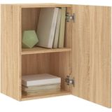 vidaXL Tv-wandmeubels 2 st 40,5x30x60 cm hout sonoma eikenkleurig