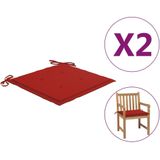 vidaXL-Tuinstoelkussens-2-st-50x50x3-cm-stof-rood