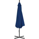 vidaXL Zweefparasol met stalen paal 300 cm azuurblauw