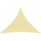 vidaXL Zonnescherm HDPE driehoekig 3,6x3,6x3,6 m beige